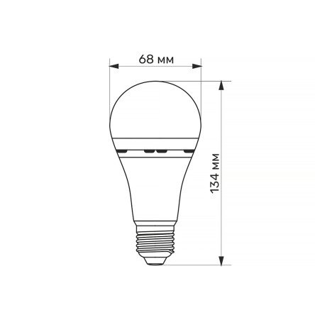 Світлодіодна лампа акумуляторна TITANUM A68 10W E27 4000K 220V