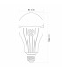 LED лампа акумуляторна TITANUM A80 12W E27 4000K 230V