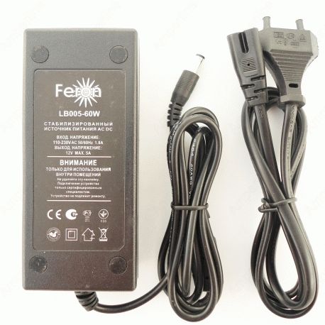 Трансформатор электронный для LED ленты Feron LB005 60W 12V