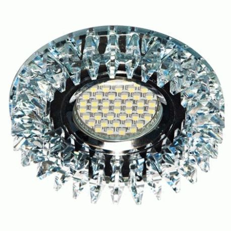 CD2540 MR16 прозорий з led підсвічуванням SMD3014 12leds (6500К) Max 50W