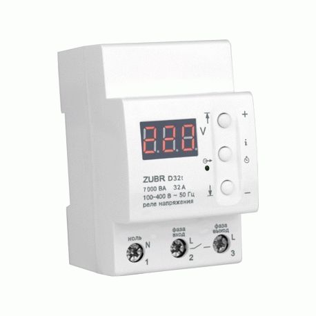 Реле напряжения Zubr D32 7,0кВт