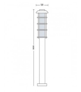 Садово-парковий світильник Horoz Ladin-4 Е27