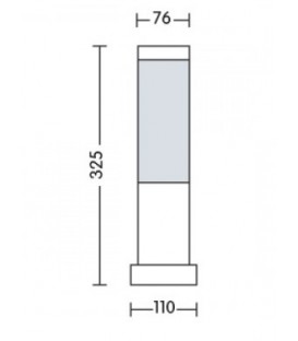 Садово-парковий світильник Horoz Defne-3 Е27