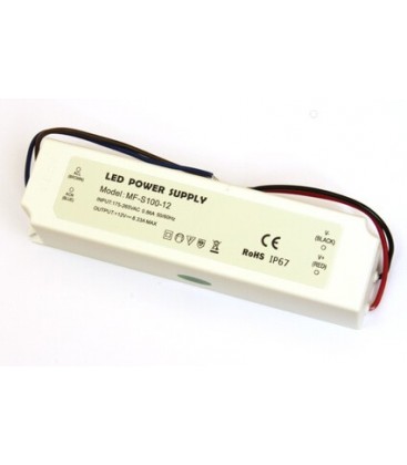 Герметичний блок живлення 12V 100W Plastic