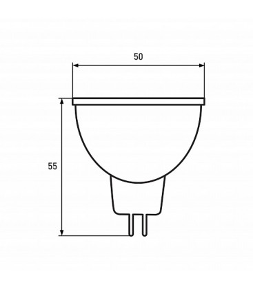 LED Лампа ЕКО dimmable MR16 5W GU5.3 4000K