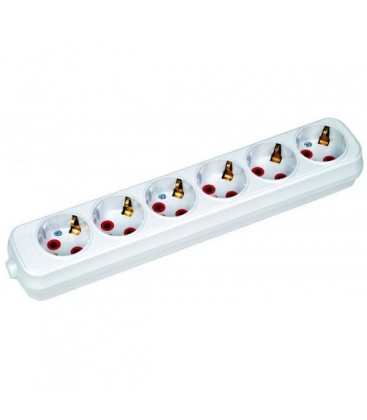Колодка Horoz із заземленням на 6 гнізд