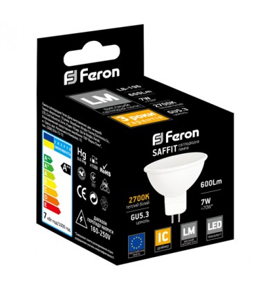 Светодиодная лампа Feron LB-96 (7W, 4000K, G5.3)
