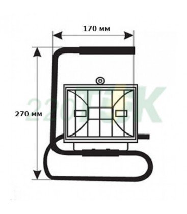 Переносная подставка PORTABLE 107-001-0003 для одного прожектора Horoz Electric