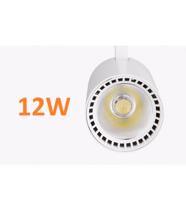Трековый светильник Feron AL102 COB 12W 4000K черный/белый