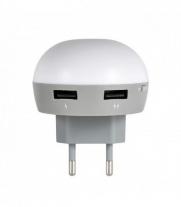 Ночник-зарядка ilumia EOS Blue 2*USB