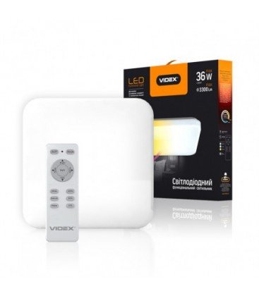 LED светильник функциональный квадратный VIDEX 36W 2800-6000K 220V