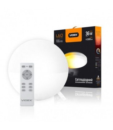 LED светильник функциональный круглый VIDEX 36W 2800-6000K 220V