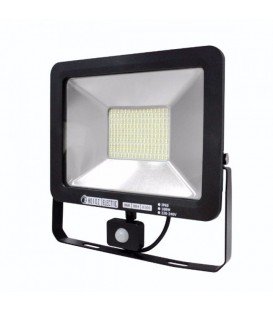 Світлодіодний прожектор Horoz Pars 100W 6500K з датчиком руху