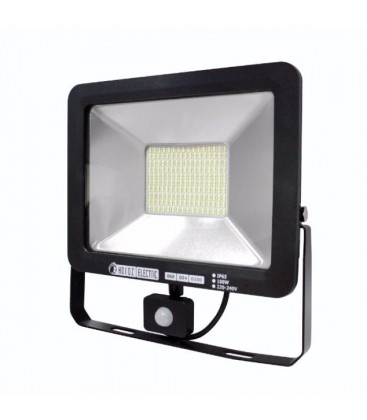 Светодиодный прожектор Horoz Pars 100W 6500K с датчиком движения