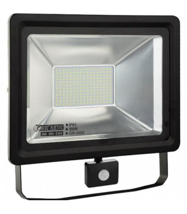 Светодиодный прожектор Horoz Pars 100W 6500K с датчиком движения